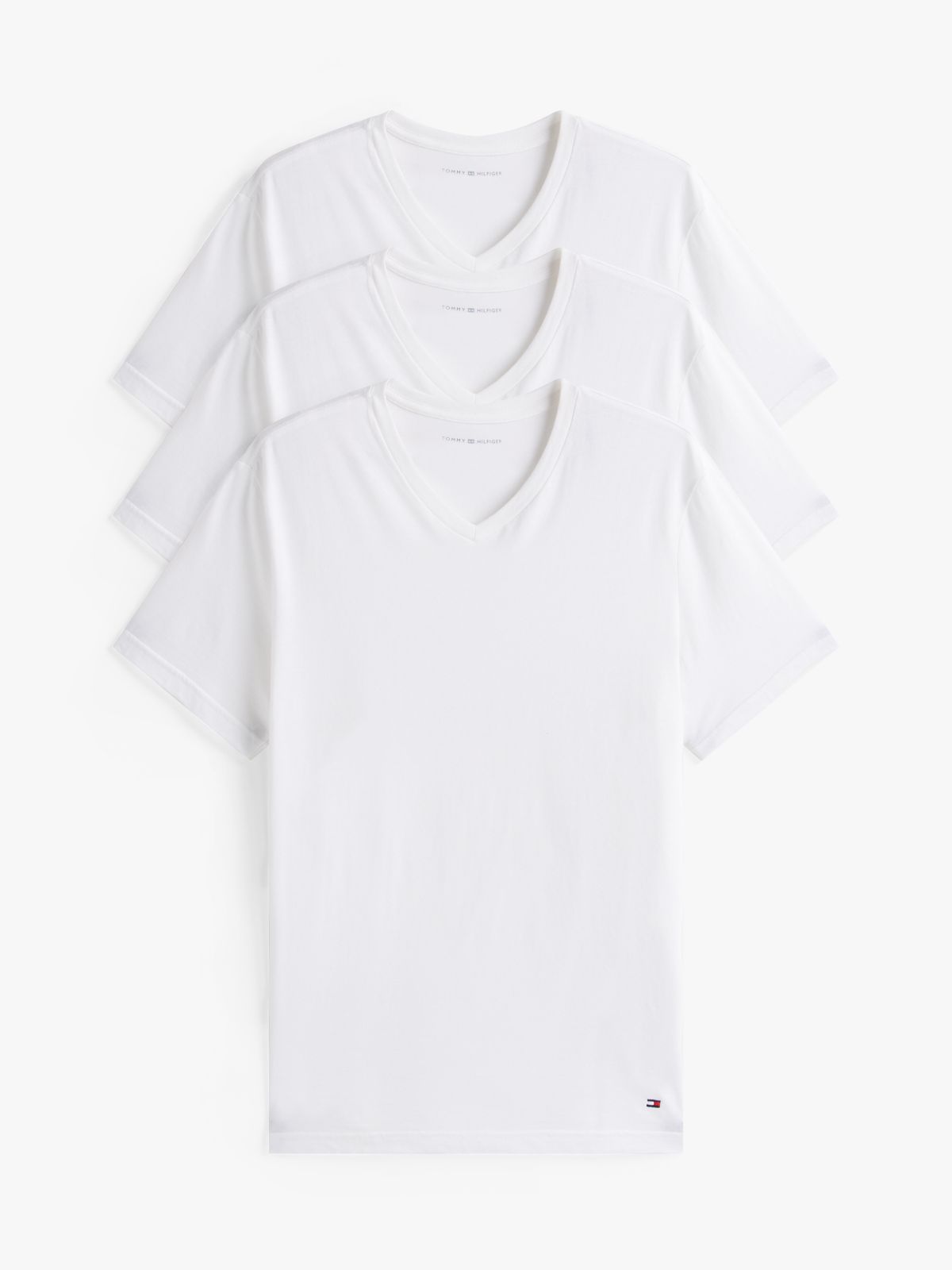 Cotton Classics V-Neck Undershirt 3-Pack — White