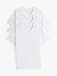 Cotton Classics V-Neck Undershirt 3-Pack — White 1