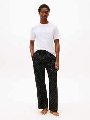 Flag Print Sleep Pant, Black Ink