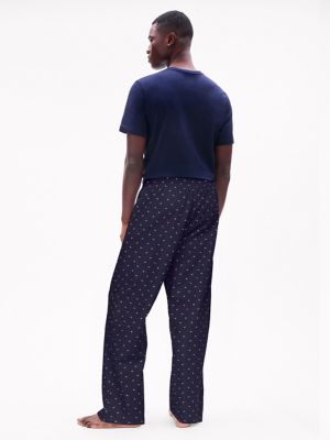 Flag Print Sleep Pant, New Blue