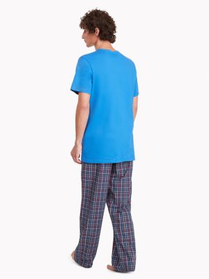 Logo T-Shirt & Pant Sleep Set, Atlantic Blue/Multi