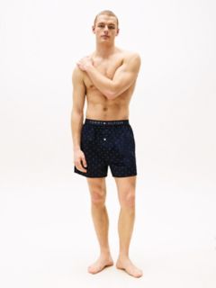 Allover Flag Print Woven Boxer — Sailor Navy 2