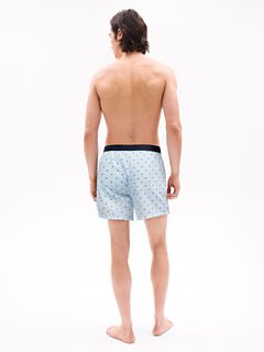 Allover Flag Print Woven Boxer — Ice 4