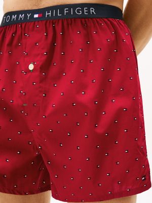 Трусы-боксеры Flag для мужчин, тканый — Tommy Hilfiger, цвет: Красное дерево — фото 3