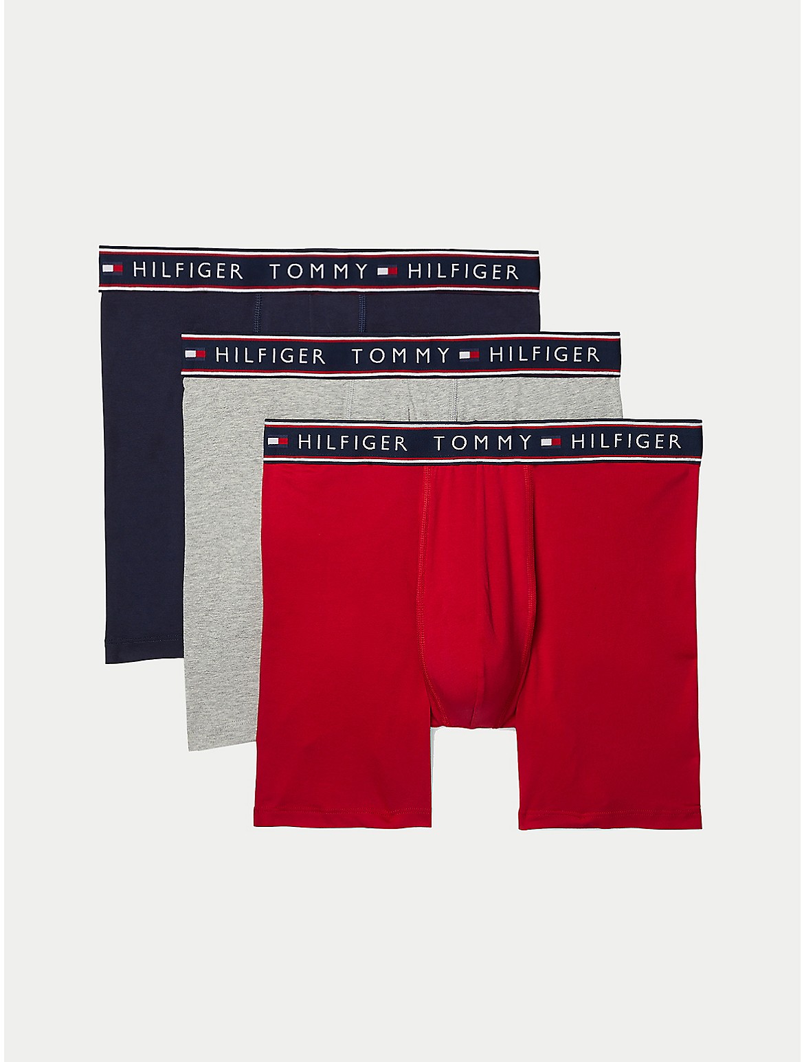 Tommy Hilfiger Men's Cotton Stretch Boxer Brief 3-Pack - Multi - L