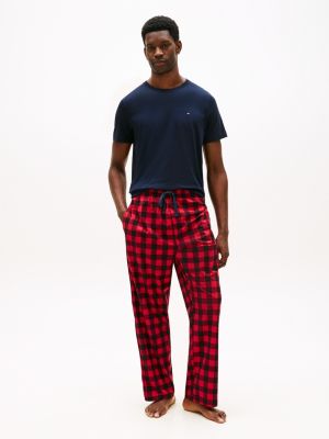 Top and Pant Print Sleep Set, Cerise