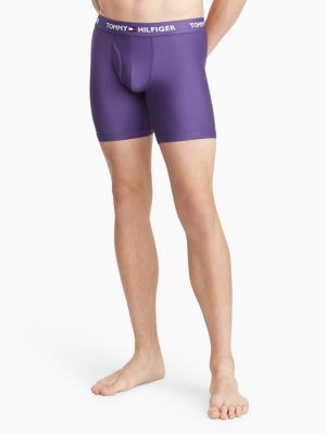 TH Micro Boxer Brief 3-Pack, Deep Purple/Grey/Black