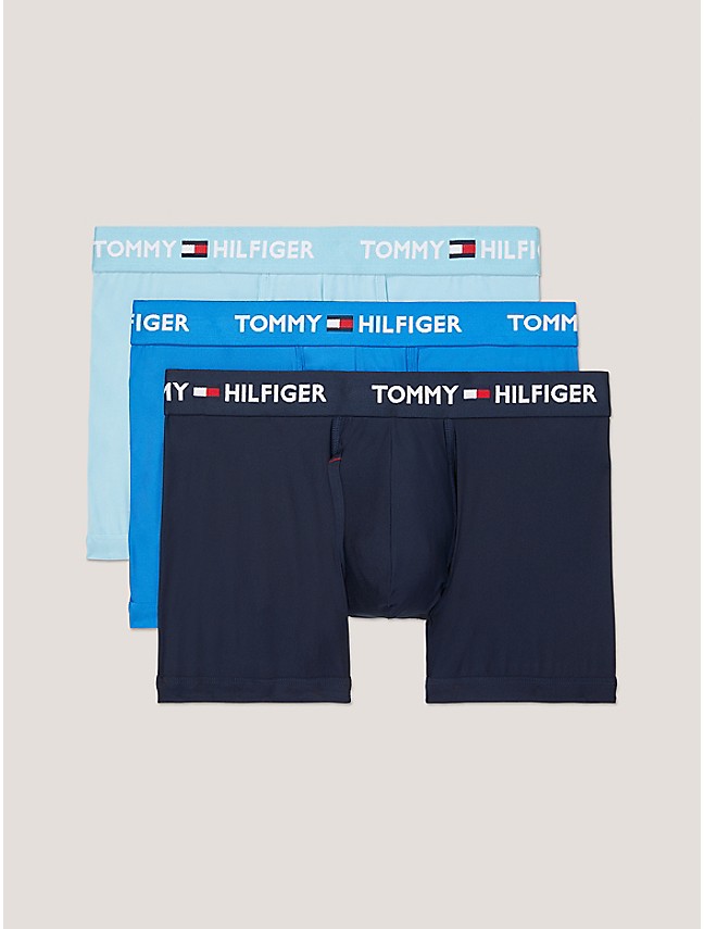 Men's Tommy Hilfiger 09T3488 Everyday Micro Performance Briefs - 4 Pack  (Blue Multi L) 