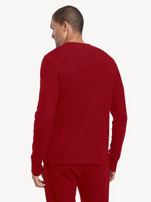 Thermal Lounge T-Shirt, Dark Red