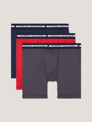 Men's Striped Waist Microfiber Trunk 3-Pack - Men's Underwear