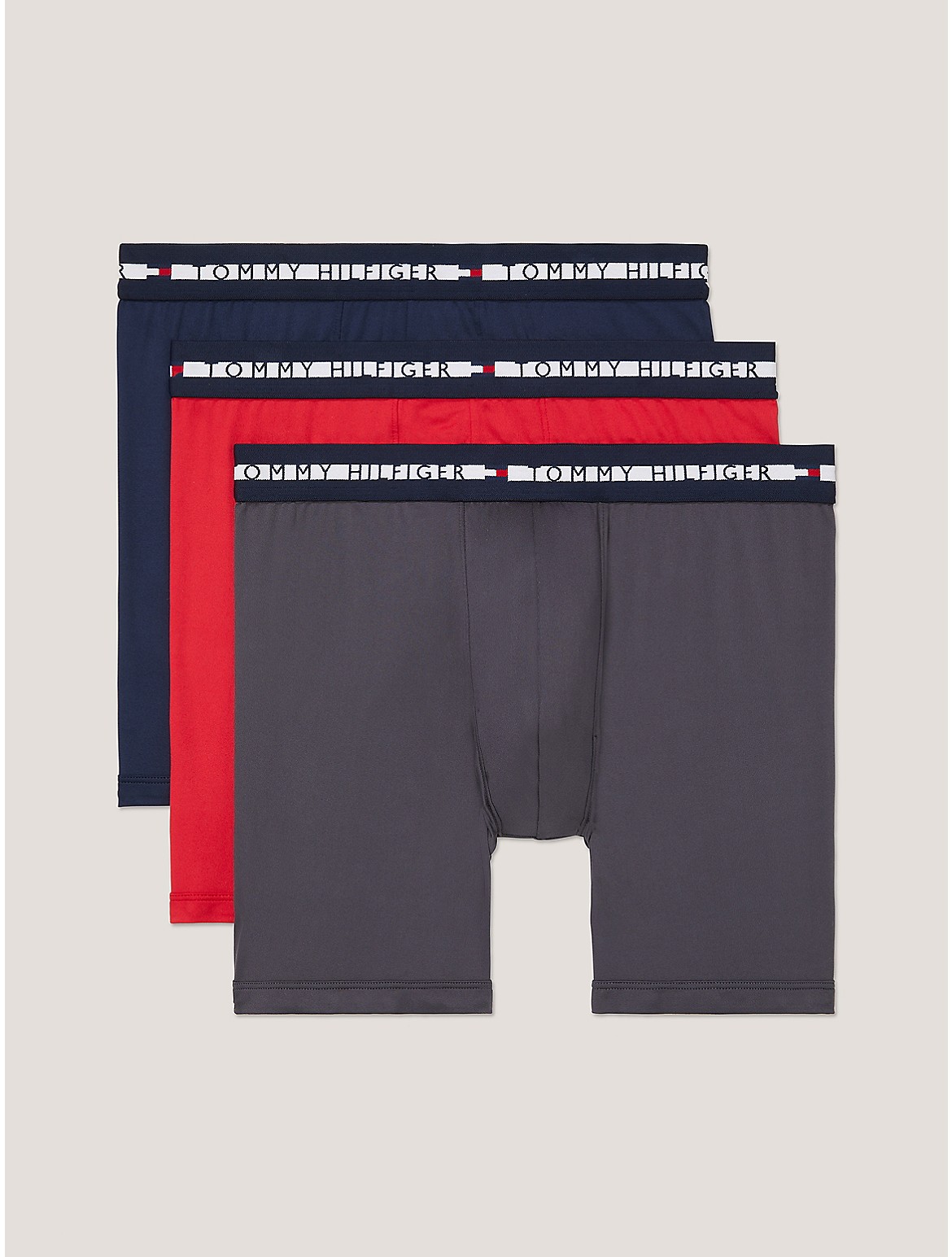 Tommy Hilfiger Men's TH Comfort+ Boxer Brief 3-Pack - Grey - XL