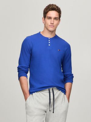 Thermal Sleep Henley, Cobalt