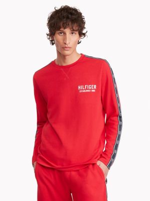 Tommy hilfiger red store crew neck