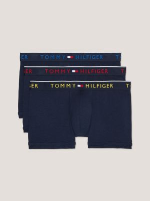 Buy Tommy Hilfiger Blue Signature Cotton Essential Trunks 3 Pack from Next  Poland