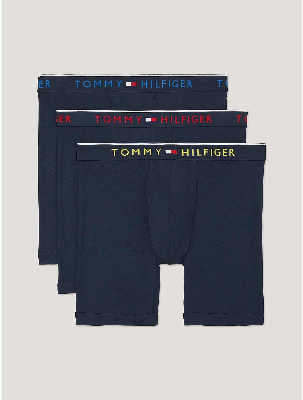 Tommy Hilfiger Essential Luxe Stretch Boxer Brief 3pk In Dark Navy