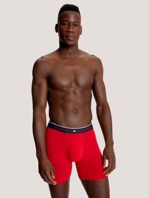 Tommy Hilfiger Women's Sleep Boxer Shorts w/ Fly Detail 2-Pack - Navy/Red