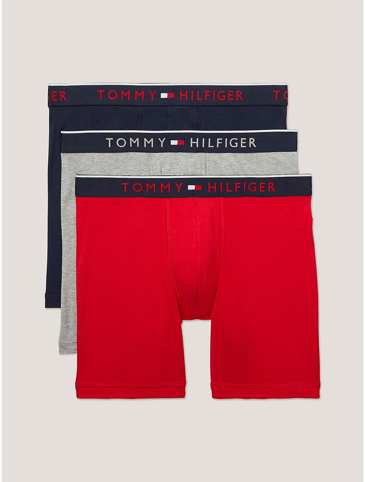Shop Tommy Hilfiger Essential Luxe Stretch Boxer Brief 3 In Mahogany