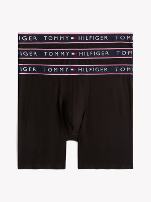 Cotton Stretch Boxer Brief 3-Pack, Black