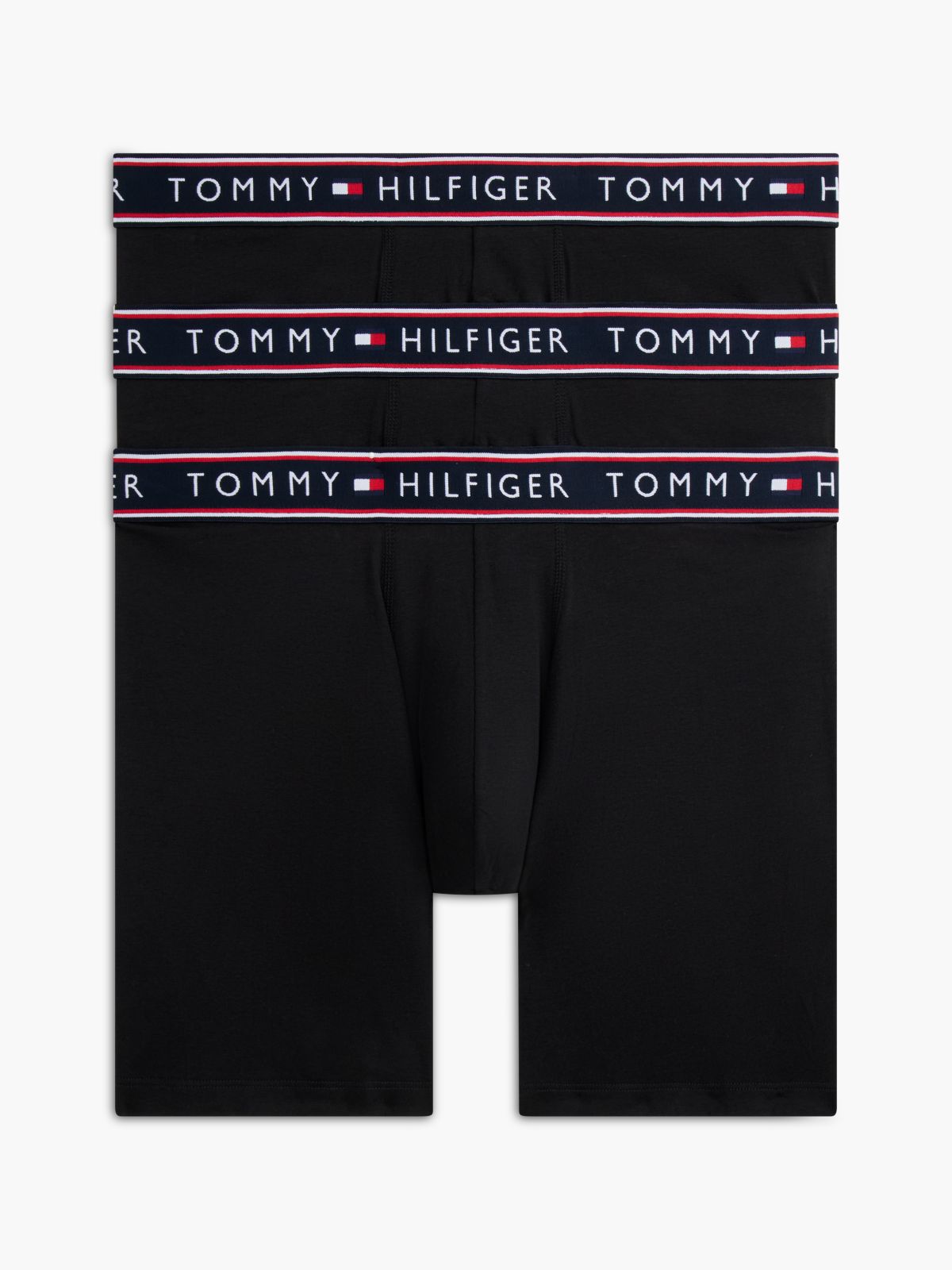Cotton Stretch Boxer Brief 3-Pack — Black