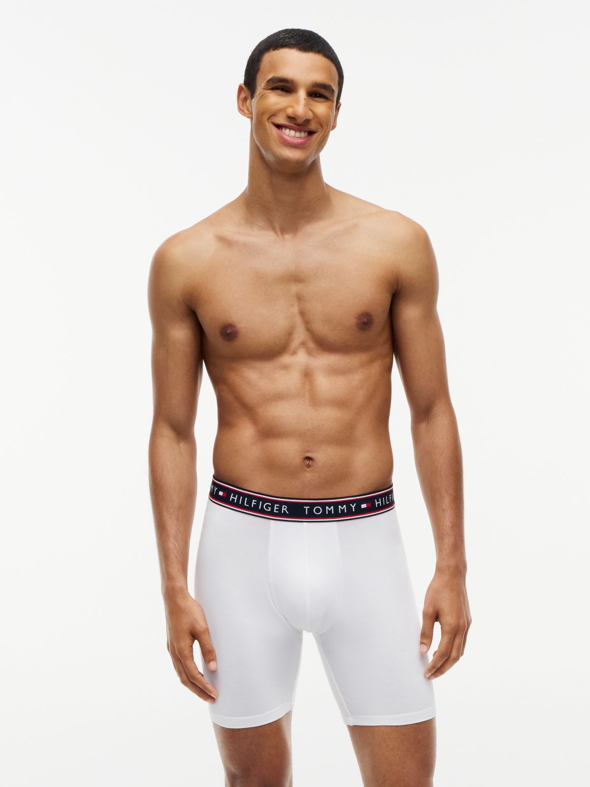 Cotton Stretch Boxer Brief 3-Pack — White