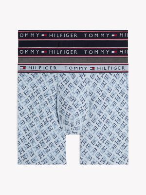 Cotton Stretch Boxer Brief 3-Pack, Pearl Blue
