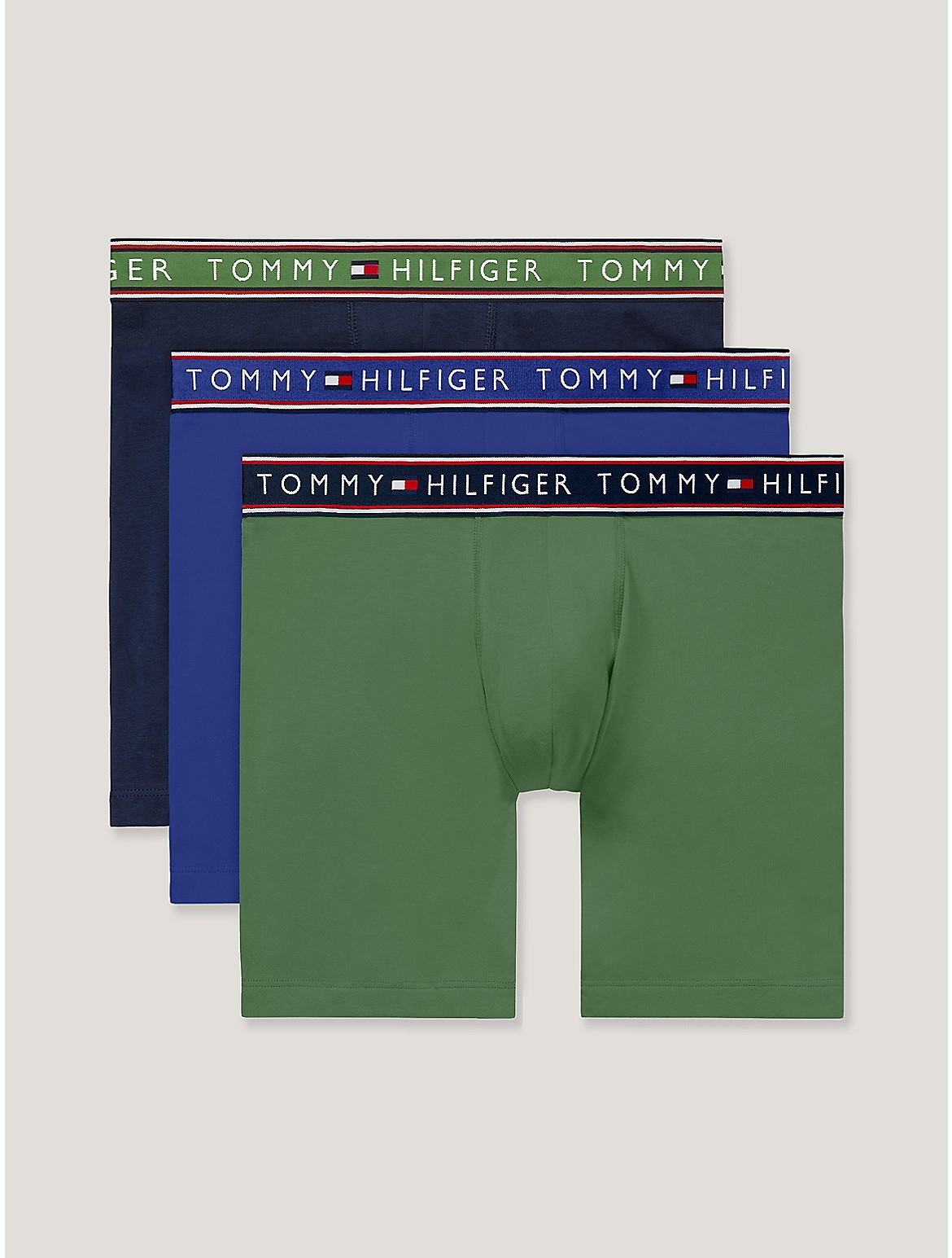Tommy Hilfiger Cotton Stretch Boxer Brief 3 In Sprout