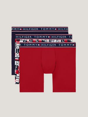 3 PACK Tommy Hilfiger Boys Underwear Brief Size Small (6-7) Multicolor Logo  NWOT