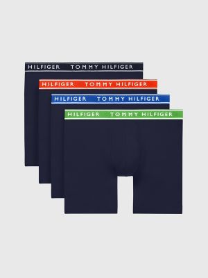 4 Pack Tommy Hilfiger Boxer Briefs Men Woven Cotton Classic Fit Underwear M  L XL