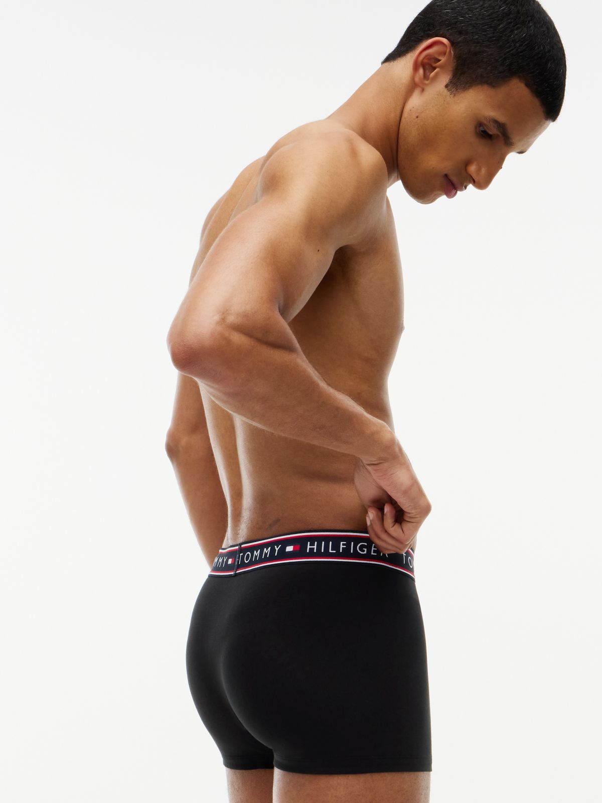 Cotton Stretch Trunk 3-Pack — Black