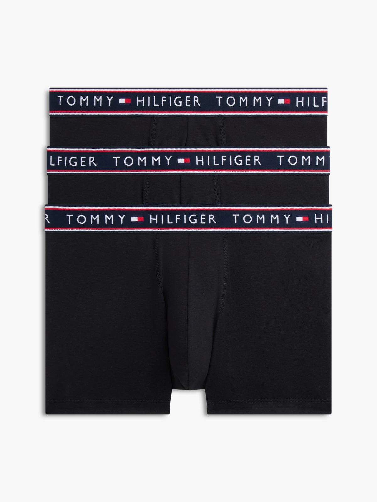 Cotton Stretch Trunk 3-Pack — Black