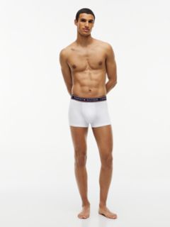 Cotton Stretch Trunk 3-Pack — White 3
