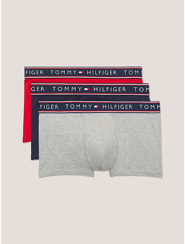 Tommy Hilfiger Men's Stretch Underwear 3-Pack Boxer Briefs Persian Blue