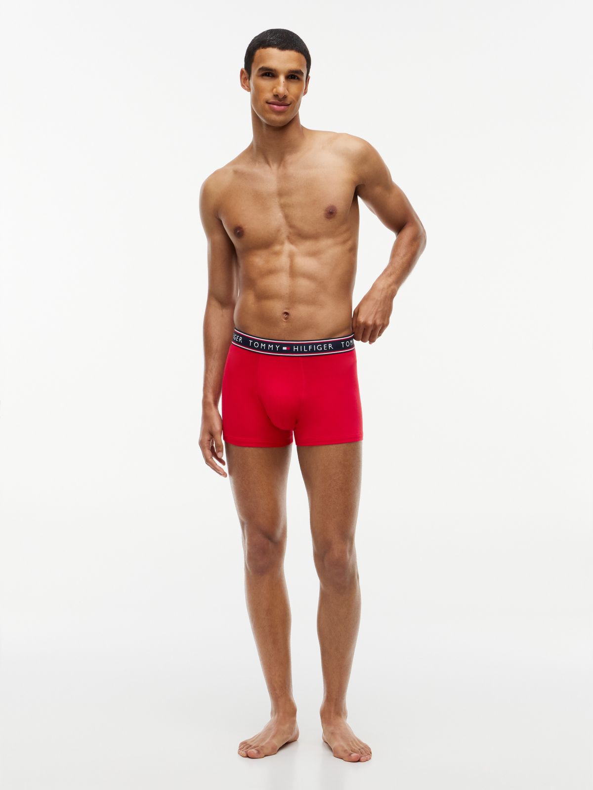 Cotton Stretch Trunk 3-Pack — Mahogany