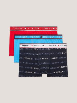 New Tommy Hilfiger Men's M 32-34 Cotton Woven Boxer Shorts 3 Pack Multi  Color