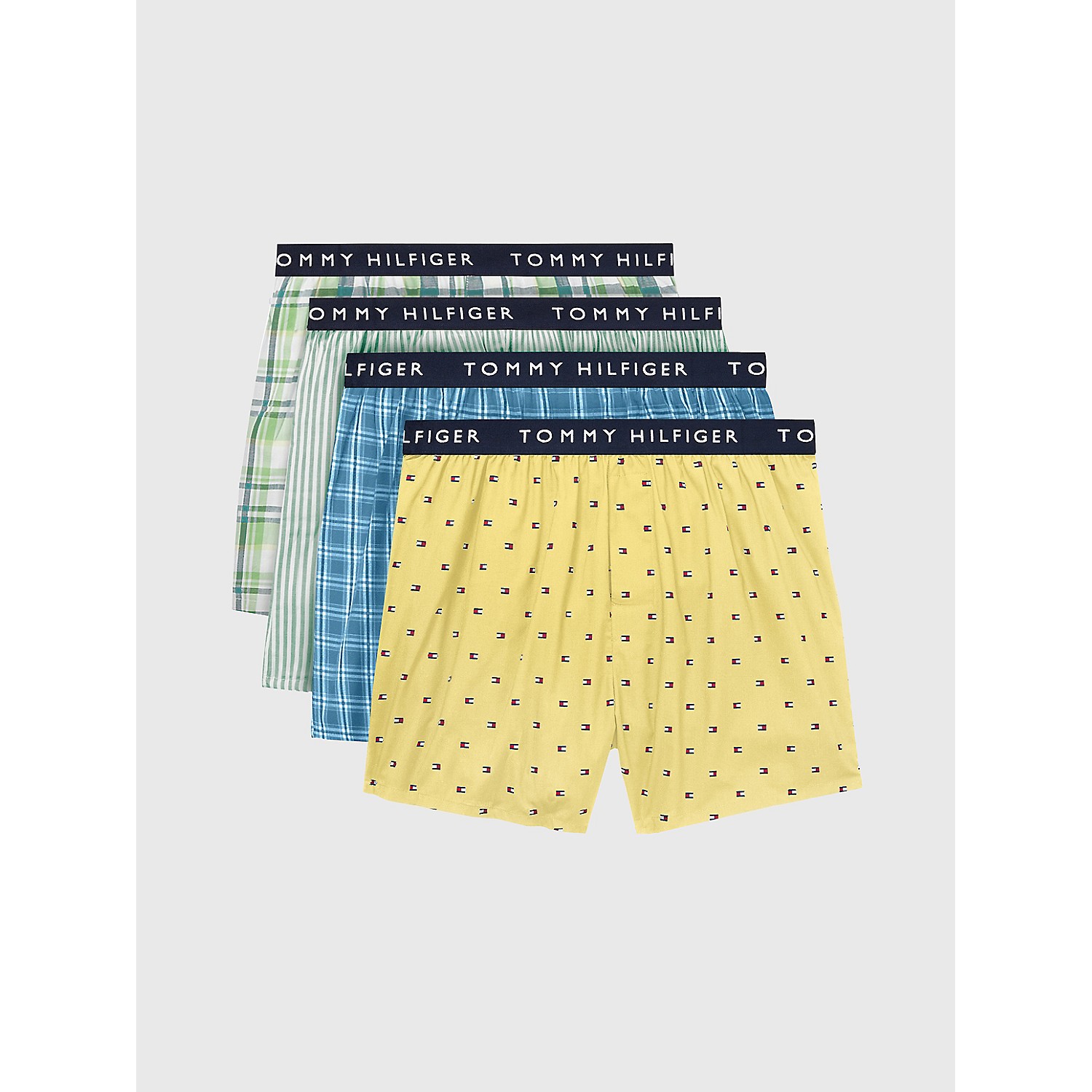 TOMMY HILFIGER Woven Cotton Boxer 4-Pack