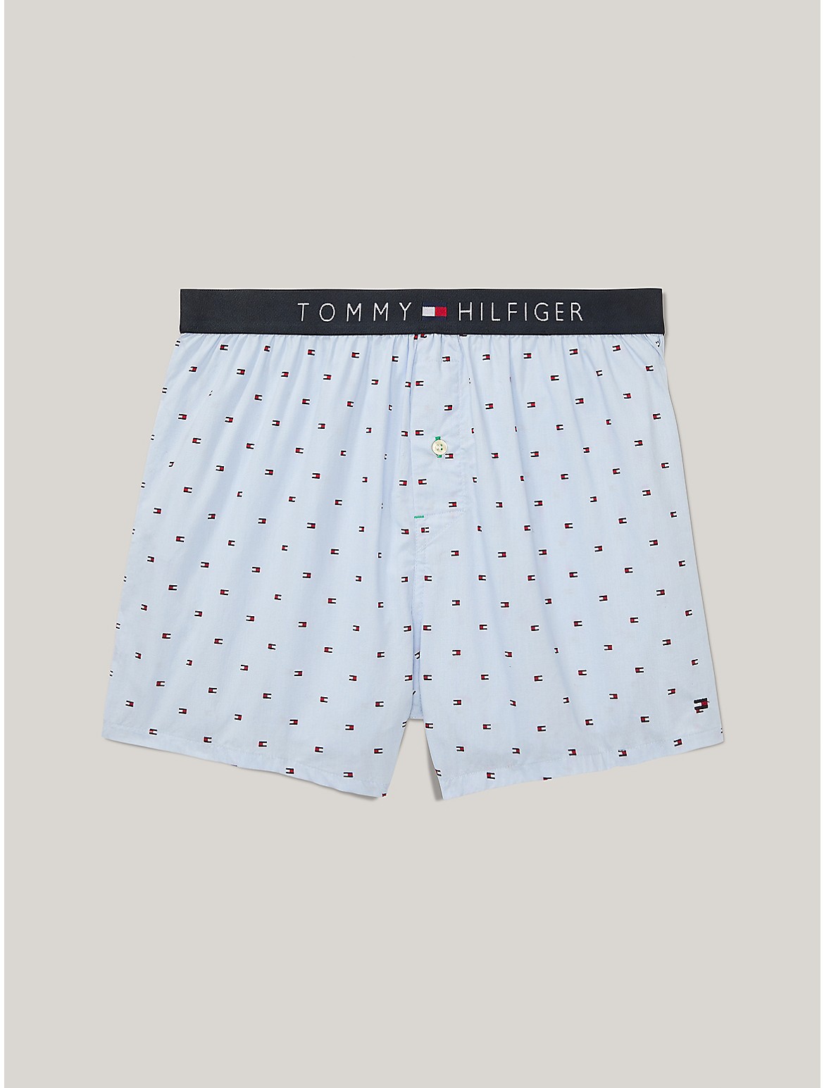 Shop Tommy Hilfiger Slim Fit Fashion Woven Boxer In Ice