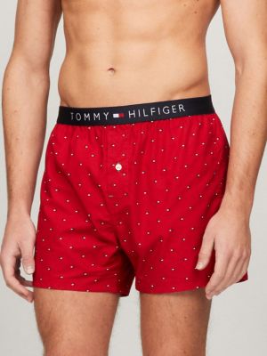 Tommy Hilfiger Men's Underwear Knit Boxers, Mahogany, Small at  Men's  Clothing store