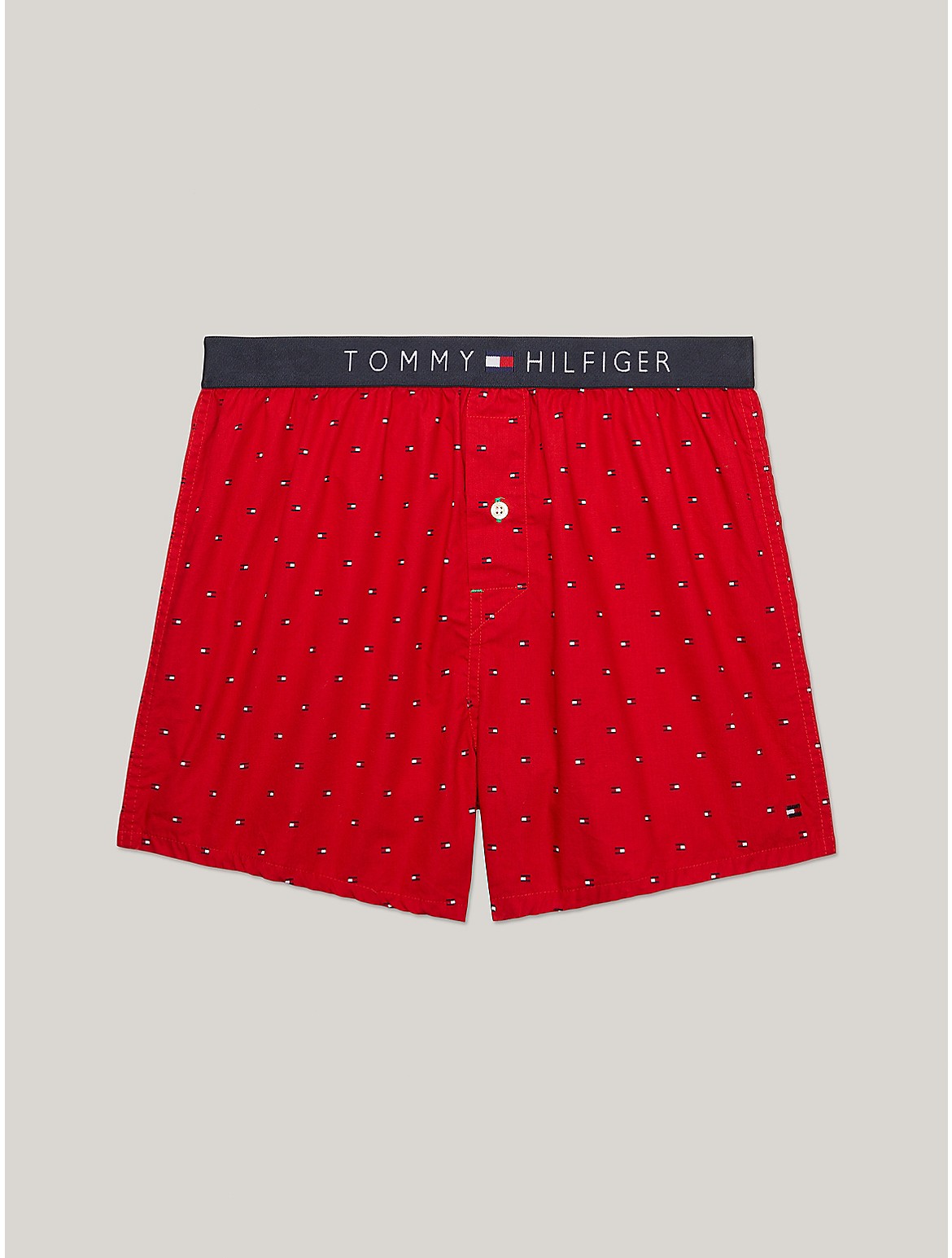 Shop Tommy Hilfiger Slim Fit Fashion Woven Boxer In Mahogany