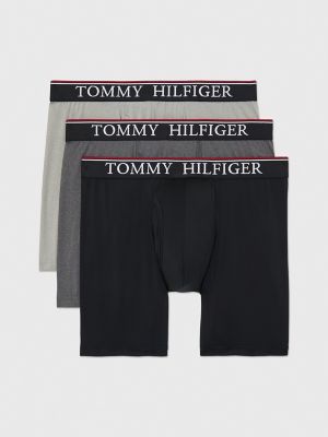 3-Pack Essential Boxer Briefs Tommy - black, grey and white: Packs