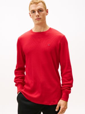 Long-Sleeve Thermal Sleep Shirt, Mustang