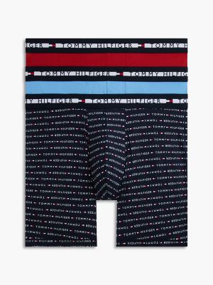 Трусы-боксеры TH для мужчин, 3 шт. — Tommy Hilfiger, цвет: Тёмный индиго — фото 1