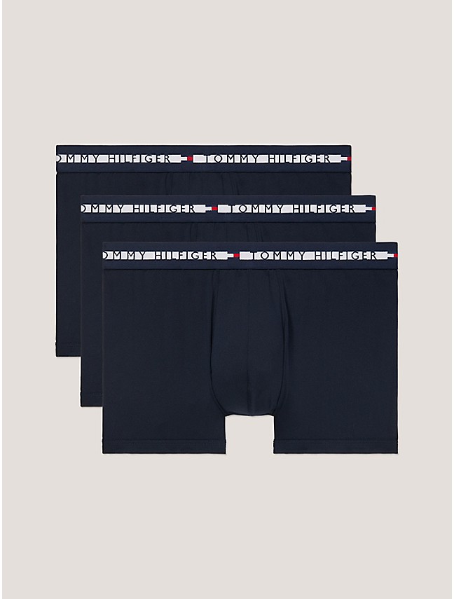 Tommy Hilfiger mens Everyday Micro Multipack Boxer Briefs, Black