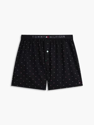 Трусы-боксеры для мужчин, с логотипом, тканый — Tommy Hilfiger, цвет: Чёрный — фото 7