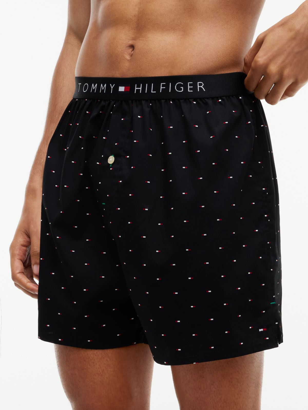 Logo Woven Boxer — Black