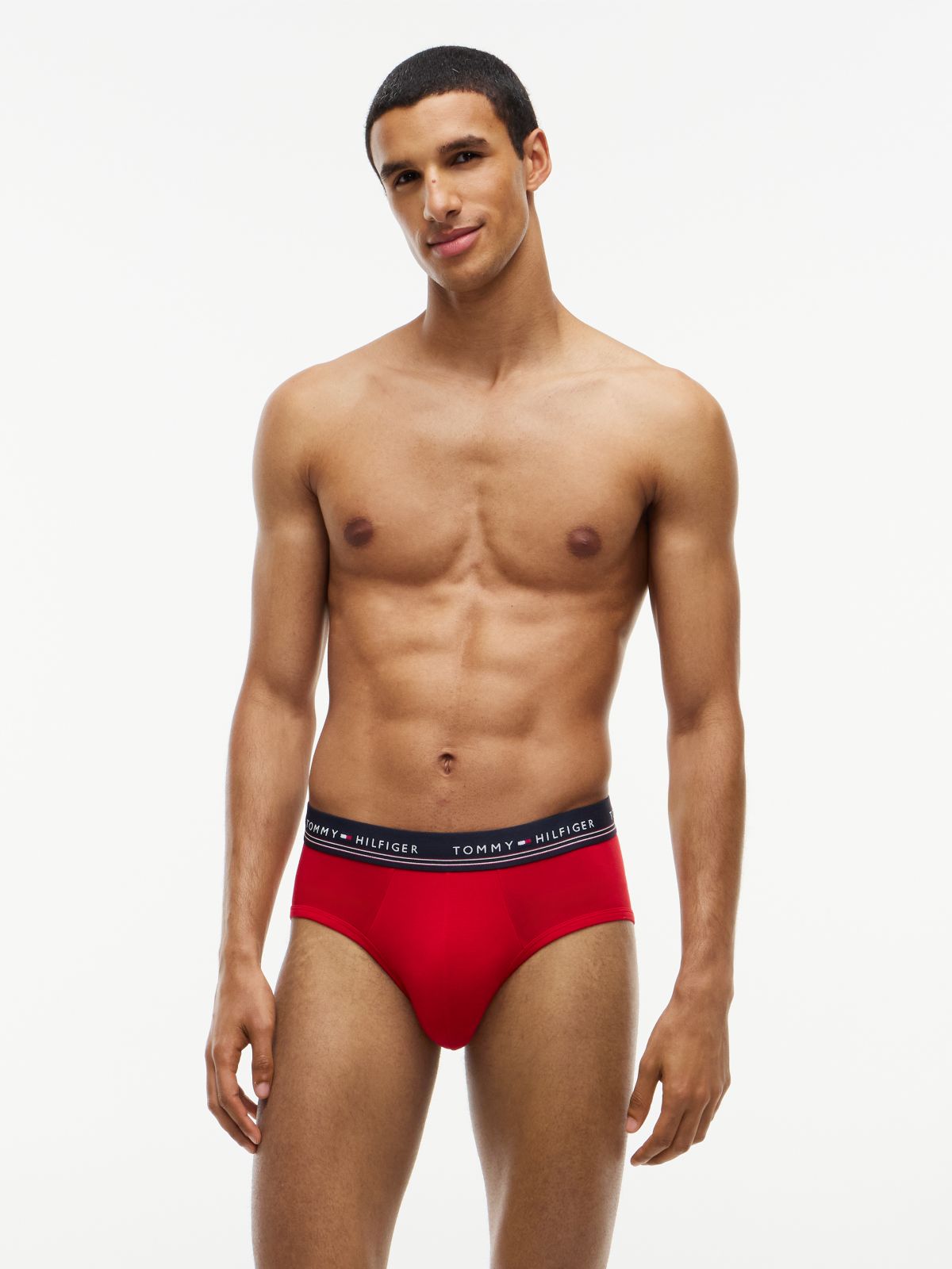 Stretch Modal Briefs 3-Pack — Red/Multi