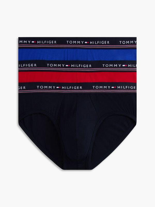 Stretch Modal Briefs 3-Pack — Red/Multi