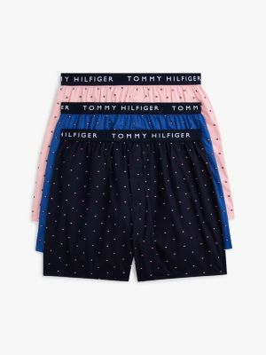 Tommy Logo Woven Boxer 3-Pack, Blossom