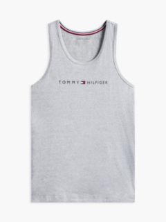 Hilfiger Logo Sleep Tank Top — Grey Heather 5
