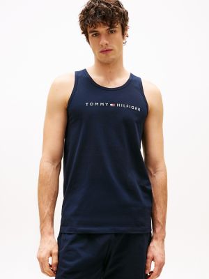 Hilfiger Logo Sleep Tank Top, Navy
