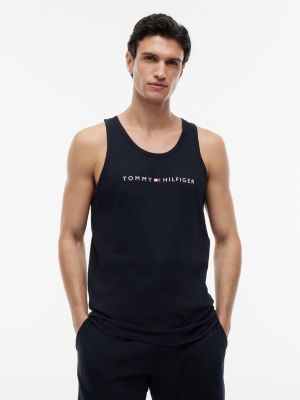 Hilfiger Logo Sleep Tank Top, Navy